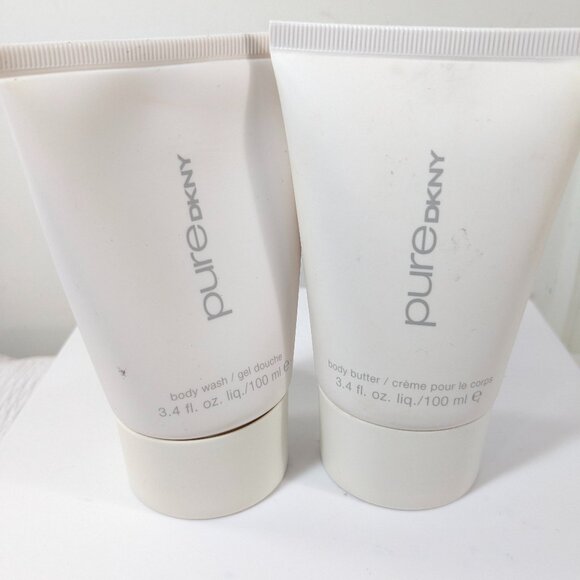 Pure DKNY scented Body Wash Gel & Body Butter set 3.4oz Donna Karan NY READ